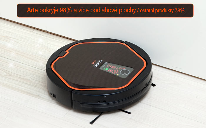 Robotický vysavač iClebo Arte pokrytí plochy